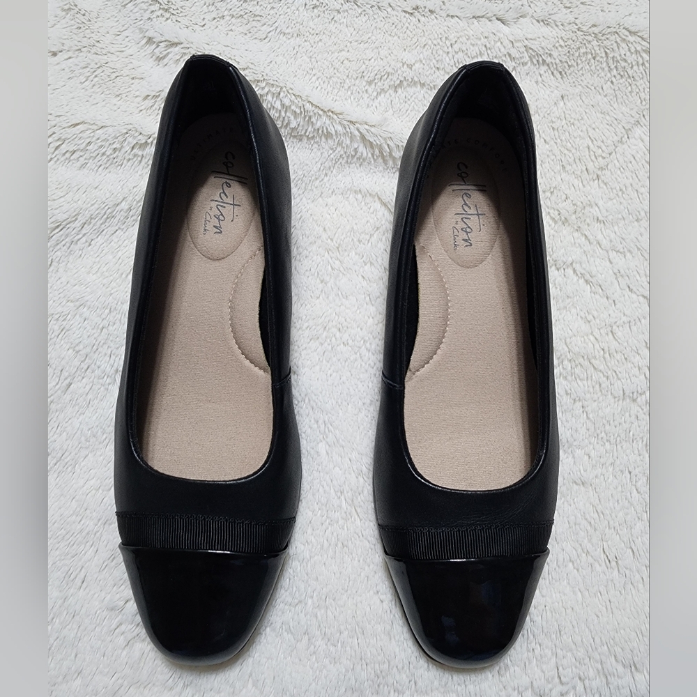 Clarks Juliet Monte Black Shoes Size 6 NEW